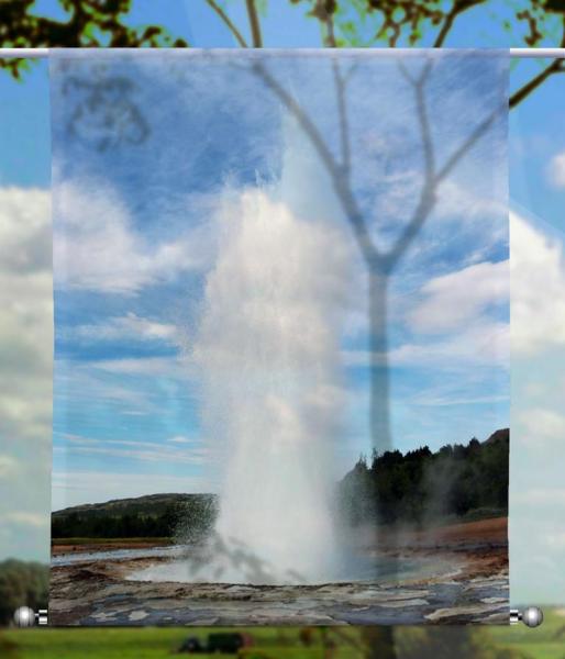 Geysir, Scheibenhänger eckig